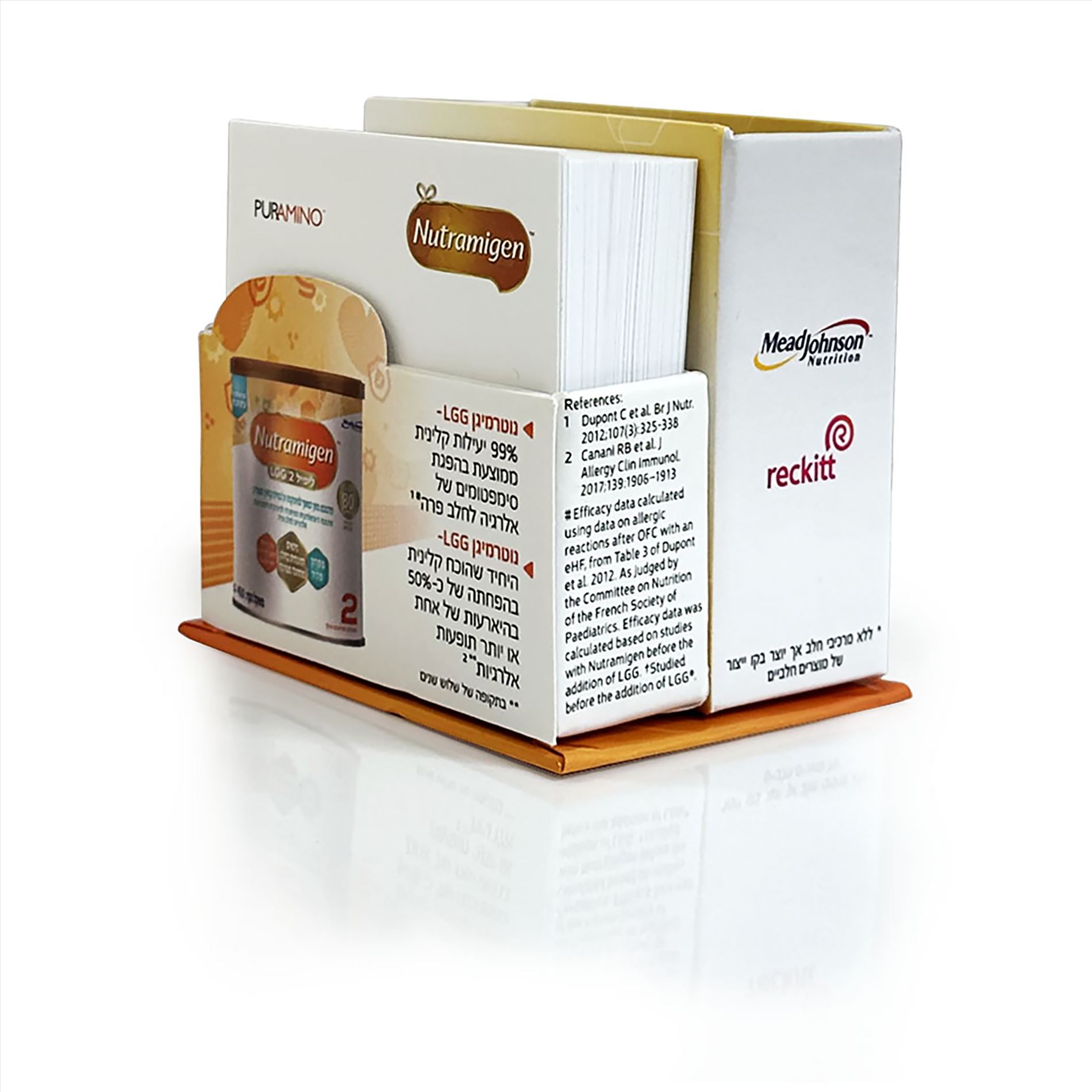 מעמד ממו שולחני עם כוס לעטים